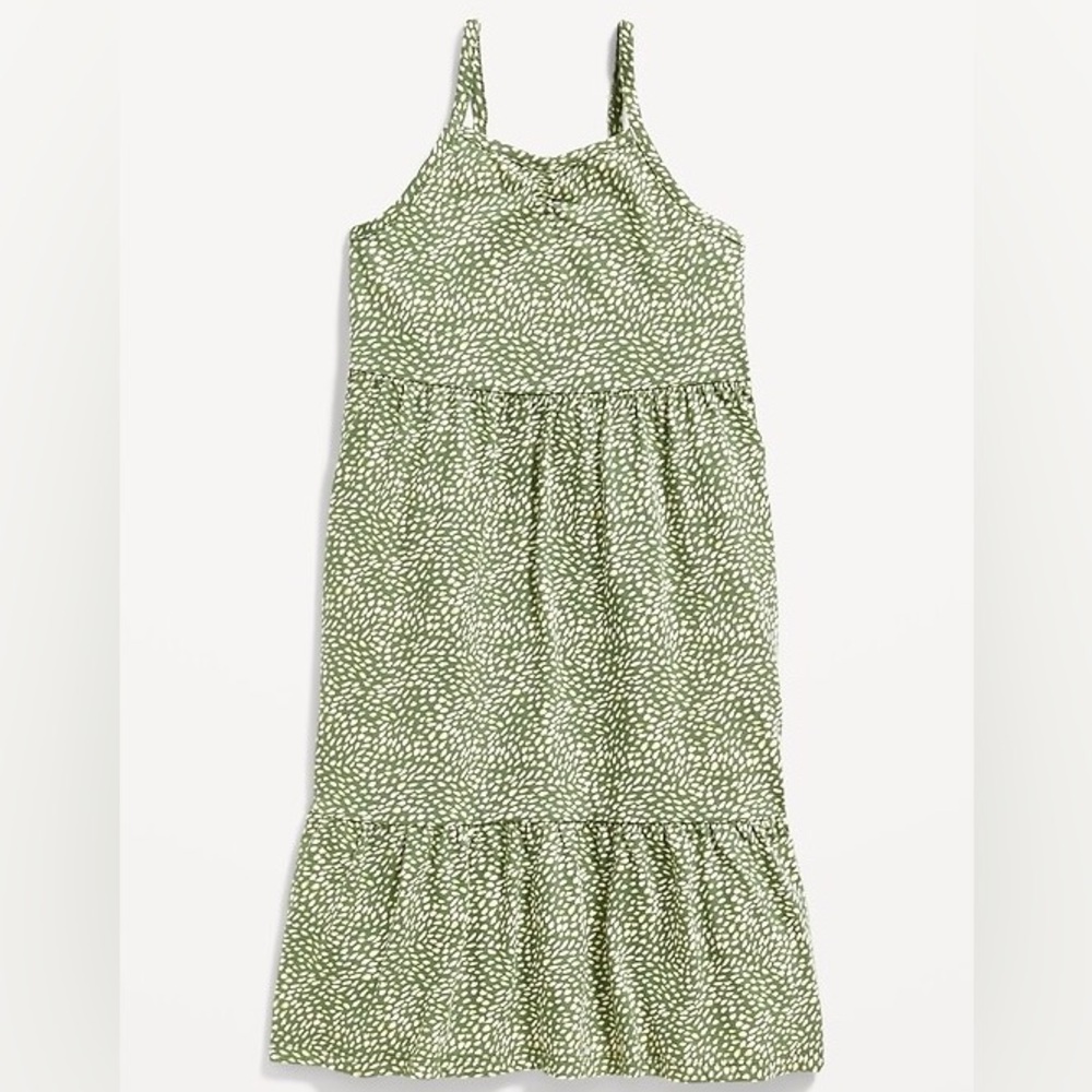 OLD NAVY NWT 100% Cotton Green Spaghetti Strap Dress